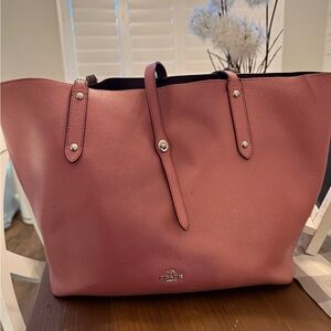 Coach Dusty Rose Leather Tote